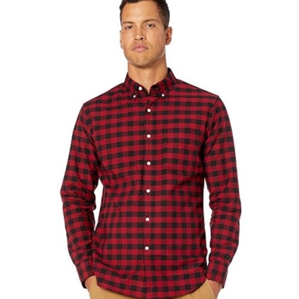 NEW W/out Tags Mens XS Slim fit Oxford Gingham Button Down 100% Cotton
